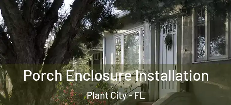  Porch Enclosure Installation Plant City - FL