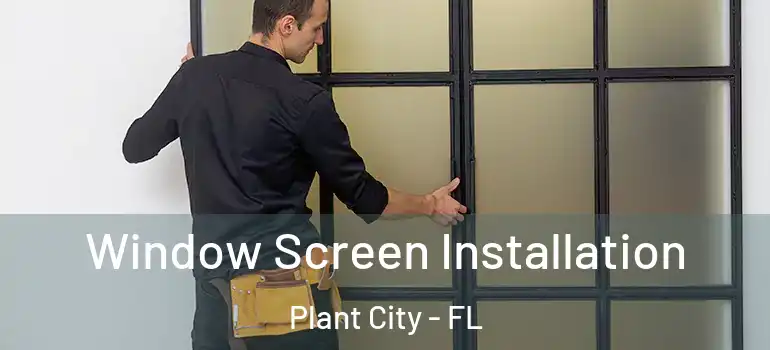  Window Screen Installation Plant City - FL